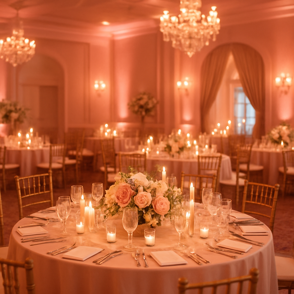 Decoração elegante de festa